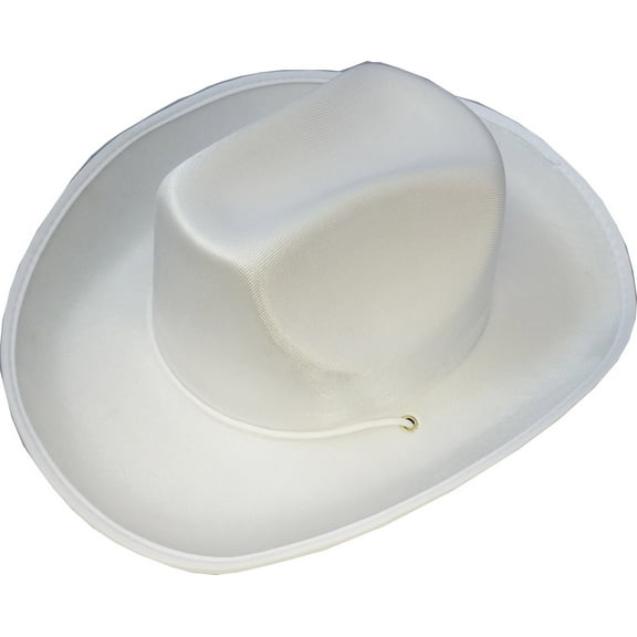 White Cowboy Hat (Plain,1ct)