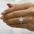 thumbnail image 2 of JEWELEGANT 2.5 Carat Pear Cut Moissanite Engagement Ring, Leaf Shape Twig Anniversary Ring for Women, 2 of 8