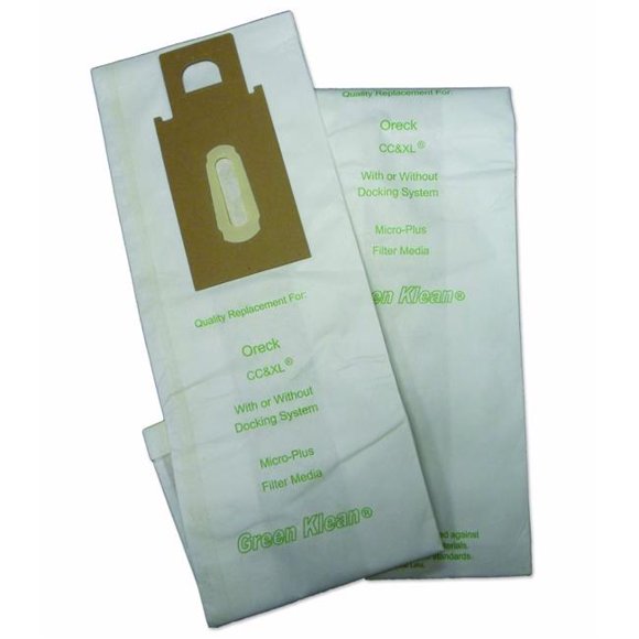 Green Klean GK-OR-XL Oreck Style CC & TG Sac d'Aspirateur de Remplacement Micron - 10 par Paquet - Boîte de 8