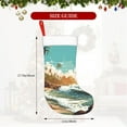 thumbnail image 3 of Cauagu Coastal Palm Beach for Christmas Stockings,1-Pack Large Xmas Stocking Holiday and Farmhouse Stocking Fit for Christmas Holiday Party Decoration(17.7*11 Inch), 3 of 7