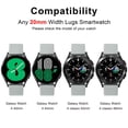 thumbnail image 2 of LGSY Compatible for SamsungWatch 4 Bands Classic 46mm 42mm,20mm Silicon Replacment Sport Strap Women Men, 2 of 11