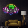 thumbnail image 2 of Glowneon Cat Moon UFO Led Sign, Cat Spaceship Neon Sign, Gift For Kid, 2 of 5