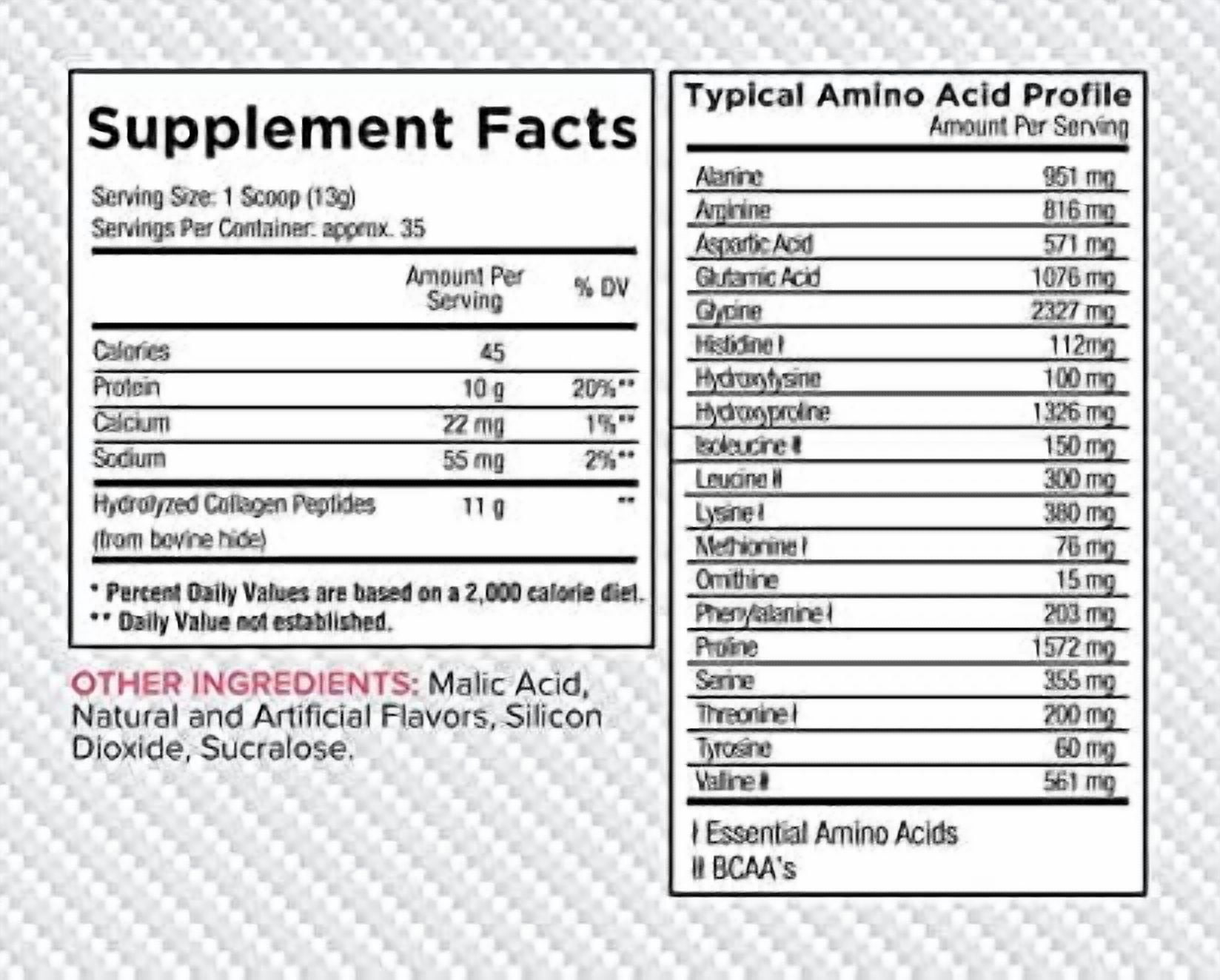 Core Nutritionals Collagen Grass Fed Bovine Collagen Peptides - 41 Servings