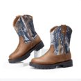 thumbnail image 4 of Botas DREAM PAIRS Vaqueras para Niños Talla 12 Marrón, 4 of 7