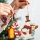 thumbnail image 4 of Christmas Wooden Pendants Cute Xmas Tree Hanging Ornaments DIY Resin Crafts for Home Christmas Party New Year Gifts Decorations, 4 of 5