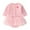 Pink, variant on Thetops Baby Girl Outfit Set: Cardigan Tulle Skirt Onesie, Embroidered Heart, Soft Stretchy Fabric, Size 59, Beige, 0-2 Years