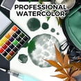 thumbnail image 2 of Funto Mini Watercolor Paint Set, All-in-One 24-Color Travel Paint Kit, with Crossbody Bag, Watercolor Journal, Paint Water Cup, Pocket Set for Artists, 2 of 7