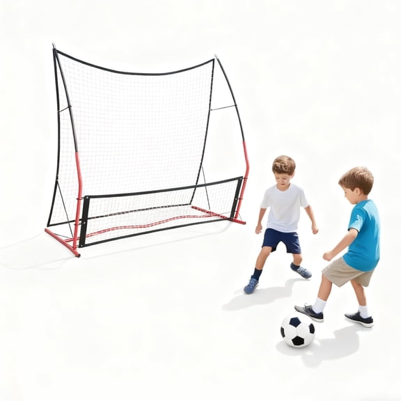 Riedhoff 2-in-1 Spot Target Soccer Rebounder, Double-Sided Bounce Back Trainer 6'x 4.6' and 6'x 1.4'