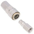 thumbnail image 3 of Acoplador de aire Accesorios de manguera neumática de conexión rápida autoblocante de acero inoxidable niquelado (rosca hembra de 1/4 (SF+PF20)), 3 of 8