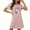 Pink, variant on Tnhcen Women's Halloween Print Plus Size Sleepwear Dress | Soft Big & Tall Sleep Dress for Women | Cozy Home Pajama Set S-2XL