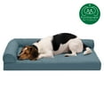 thumbnail image 4 of FurHaven Pet Products | Paw-Quilted L-Chaise Full Support Sofa Bed - Medium, Bluestone, 4 of 12
