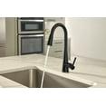 thumbnail image 2 of Moen Sleek Matte Black One Handle, Single-Hole Pulldown Kitchen Faucet with PowerBoost Technology, 7864BL, 2 of 7
