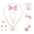 thumbnail image 3 of 6pcs/ Set Kids Decorative Bracelet Necklace Set Children Raring Finger Ring, 3 of 8