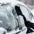 thumbnail image 6 of 17.32 Inch Snow Brush and Ice Scrapers for Car Windshield,Scratch Free Bristle Head Brush & Tough Window Snow Scraper,Foam Grip,Ice Removal Winter Car Accessories, 6 of 9
