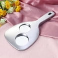 thumbnail image 2 of EeaseCA 1pc Double Side Handheld Mirror Cosmetic Mirror Back 2X and 3X Magnification Round Mirror (Silver), 2 of 8