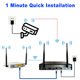 thumbnail image 3 of Grabador de video en red,8CH Channel 3mp/5mp NVR Network Video Recorder NVR CCTV Sistema de vigilancia de seguridad (disco d Meterk Grabador de video en red, 3 of 7