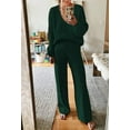 thumbnail image 3 of Pink Queen Women's 2 Piece Outfits Casual V Neck Knit Wide Leg Sweater Lounge Set Sweatsuit, 3 of 4
