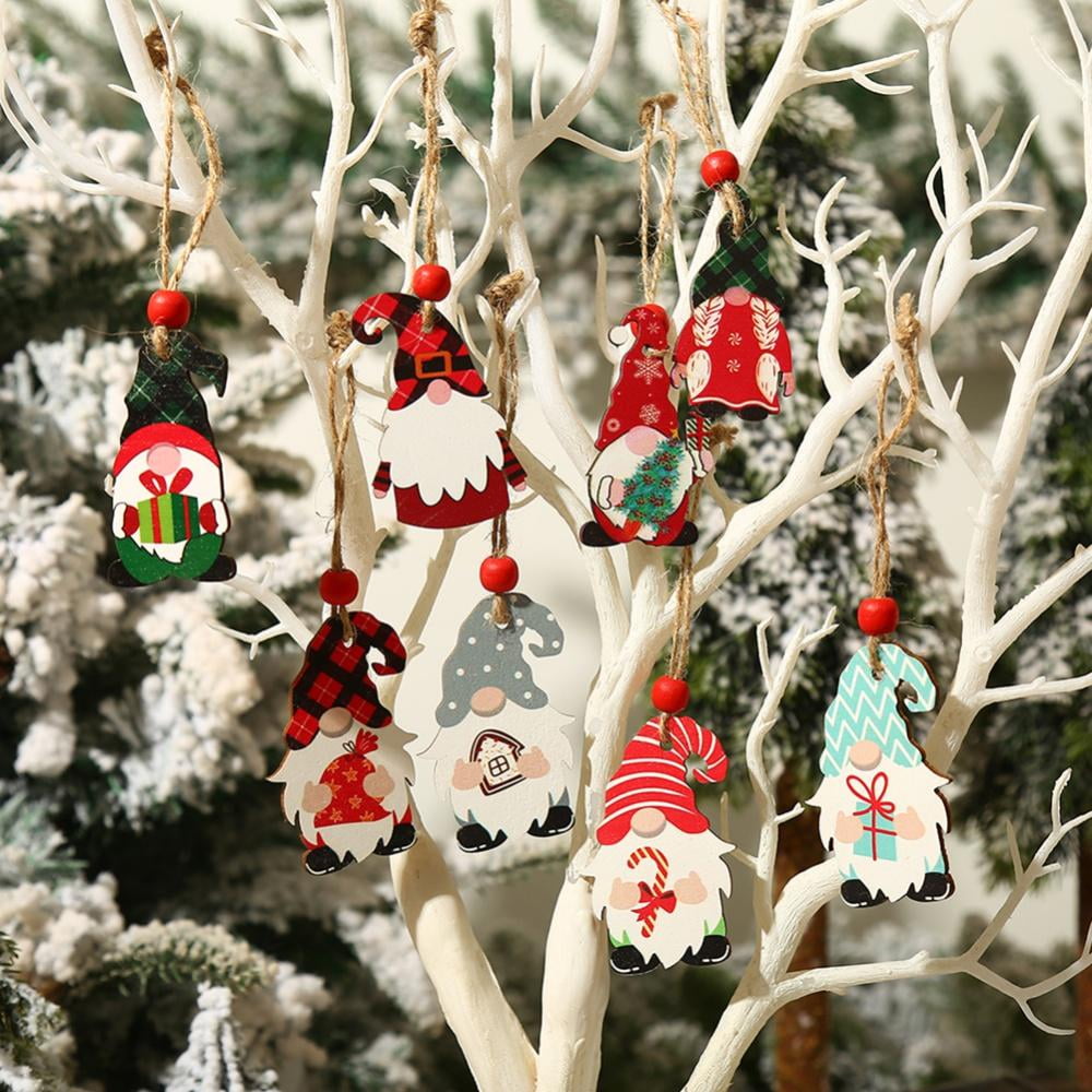  12pc Mini Christmas Ornaments Set for Mini Christmas Tree  Decorations Small Tree Resin Miniature Ornaments for Christmas Craft  Supplies Tiny Santa Snowman Ornaments Pie Beads Bubble (B, One Size) : Home
