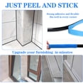 thumbnail image 5 of Ceiling Molding Peel and Stick, Flexible Trim Self Adhesive Caulk Strip for Stove, Sink, Toilet, Tile Edge, Wall Corner, Baseboard, Floor (Black), 5 of 12