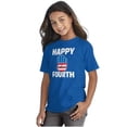 thumbnail image 5 of Happy Fourth of July American Patriot Crewneck T Shirts Boy Girl Teen Brisco Brands XS, 5 of 6
