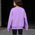 thumbnail image 3 of Sweatshirts for Teen Girls Oversized Crewneck Long Sleeve Girls Pullover Sweatshirt Comfort Solid Sweaters for Teens Lightweight Fall Clothes for Tween Girls, 3 of 4