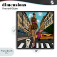 thumbnail image 4 of Stupell Industries Contemporary Fashion Girl in Big City Black Framed Giclee Art, 12 x 12, by Tara Boone, 4 of 8