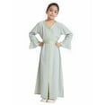 thumbnail image 2 of CHUOU Kids Girls Long Sleeve Kaftan Maxi Prayer Clothes Muslim Dresses Abaya For 5-6 Years, 2 of 5