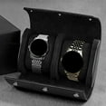thumbnail image 3 of Estuche organizador de relojes Zulema de cuero PU negro 2 ranuras, 3 of 8