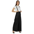 thumbnail image 2 of Bimba Stylish Solid Dungaree For Womens Adjustable Strap Loose Rayon Romper Pants, 2 of 6