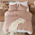 thumbnail image 4 of Amberspace Prewashed fabric 3-piece Bed in a Bag Comforter Set with Sheets,Dusty Pink,Full, 4 of 8