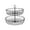 Black, variant on MOMOJIA 2 Tiered Iron Fruit And Snacks Organiser Kitchen Storage Basket With Stable Base Double Layer Ventilated Tray