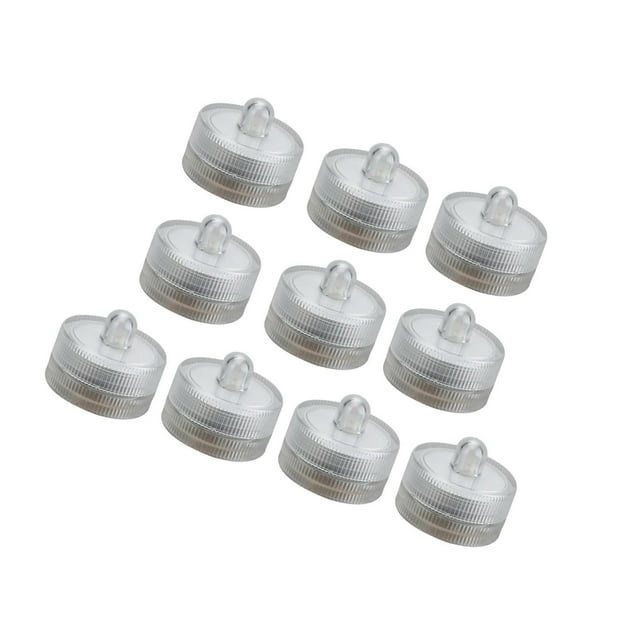 Maytalsory SUBMERSIBLE LED LIGHT TEA CANDLES WEDDING WATER PARTY PROOF White Light 3 x 2.6cm 1Set