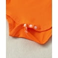 thumbnail image 6 of Kucnuzki Newborn Baby Boys Summer Outfits 0-3 Months Casual Clothing Sets Short Sleeves Letter Print Romper Top Camouflage Print Shorts Sets 2pcs Orange, 6 of 8