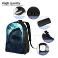 thumbnail image 5 of Fotbe Undersea Shark Travel Laptop Backpack, Business Slim Sturdy Laptops Backpack, Water Resistant College School Computer Bag Gift for Men & Women Fits 15.6 Inch Notebook, 5 of 8