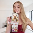 thumbnail image 5 of Rabbit Travel Cup for Rabbit Lover,40 oz Personalized Rabbit Vacuum Insulated Tumbler with Custom Name, 5 of 6