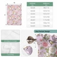 thumbnail image 6 of Pink Spring Floral Balloon Curtains 63 Inch Length for Living Room/Bedroom, Elegant Farmhouse Flowers Birds Watercolor Rod Pocket Privacy Door Curtains Decorative Tie Up Shade for Window 52"x63", 6 of 8