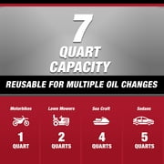 Hyper Tough 7-Quart Automotive Drain Pan with Built-In Scale and Spout