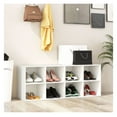 thumbnail image 2 of FASCK 8 Cubbies Shoe Organizer with 500 LBS Weight Capacity, Sturdy Shoe Rack for Entryway, Closet, Holds 24 Pairs, Storage Shelf for Shoes, Boots, 2 of 9
