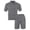 Dark Gray, variant on Purcolt 2 Pieces Outfits for Men Casual Textured Collared Golf Shirt and Shorts Tracksuit Summer Athletic Sport Matching Set for Jogging Gym Workout
