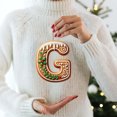 thumbnail image 4 of Hbdhejl 26 Alphabet Ornaments For Christmas Tree Candy Cane Initial Letter M Pendant With Berries Pattern Mini Hanging Decorations For Party Diy, 4 of 4