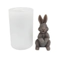 thumbnail image 1 of Easter Candle Shape Animal Plaster 3D Model Bunny Silicone Mold Cake Decoration, 1 of 5