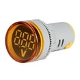 thumbnail image 3 of 12-500V Mini Voltmètres Numériques Ronds avec Indicateur LED Jaune, 3 of 8