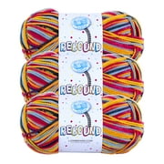 LION BRAND YARN REBOUND TIGGER ELASTIC MEDIUM NYLON MULTI-COLOR YARN 3 PACK