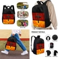 thumbnail image 2 of Xixirimido German Flag Cross Print School Backpack 3 Pieces Set for Boys Girls with Lunch Box Pencil Bag Primary/Middle School Bag Teenager Bookbags, 2 of 4