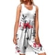 thumbnail image 1 of Moda mujer verano casual sin mangas impreso o-cuello chaleco vestido Pompotops  ghjkhdj2134, 1 of 5