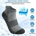 Loritta 12 Pairs Mens Ankle Athletic Low Cut Sports Socks Cushioned