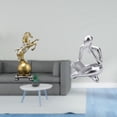 thumbnail image 2 of Figura de caballo pensador de resina moderna para centro de mesa, estante, oficina, sala de estar, mesa, estantería, arte, artesanía, adorno coleccion, 2 of 8
