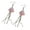 2 pink jellyfish, variant on Fashionable Jellyfish Earrings Distinctive Dangle Ear Hook for Parties Gathering