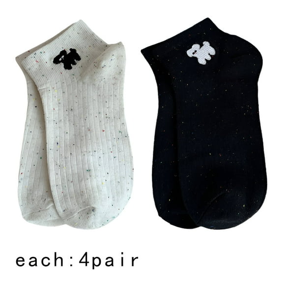 TELOLY 10Pairs Ankle Socks for Women,Cotton Womens No Show Socks Size 7-9,Womens Athletic Socks