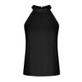 thumbnail image 4 of Mittory Halter Tops for Women Summer Dressy Chiffon Sleeveless Blouse Tops Loose Fit Casual Tank Tops Office Cute Work Shirts, 4 of 5